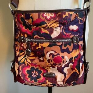 Vintage Franco Sarto Flower Mod Purse, Crossbody Flower Power Purse